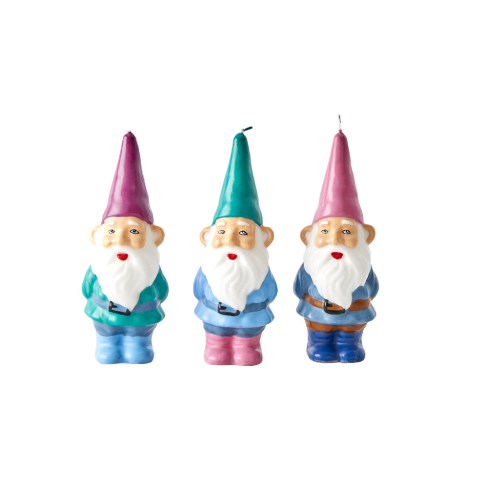 Gnome Shaped Candles By Rice DK